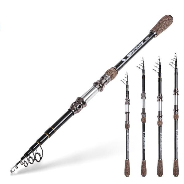 

carbon spinning casting rod power ultralight fishing rod travel fishing 1.8m-2.7m