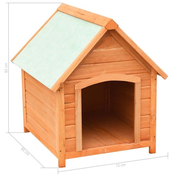 

doghouse pine & amp; fir wood massive 72 x 85 x 82 cm other bird supplies