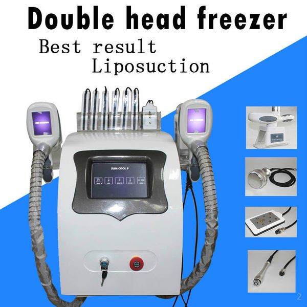 

2020 cryo slimming system fat e radio frequency facial machine skin tightening treatment cold laser vacuum e away fat machine