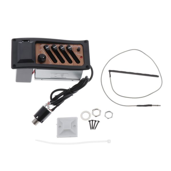

acoustic folk guitar pickup eq equalizer pre-amp pickup tuner kit eq-7545r
