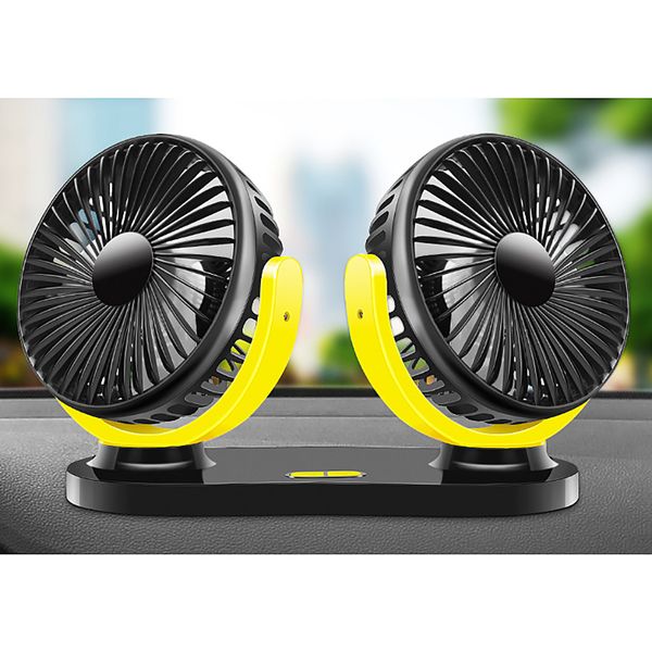 

usb fan for large freight vehicles fan 12v 24v small electric for general motor and dual head shaking vehicle suv trucks