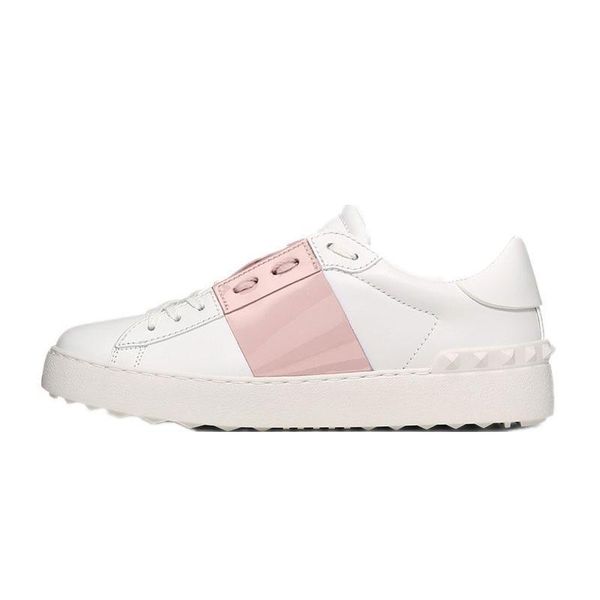 

new arrival designer shoes white black red fashion mens women leather casual shoes open low sports sneakers size 35-46l14