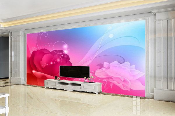 

3d wallpaper delicate rose in dreams living room bedroom background wall decoration mural wallpaper