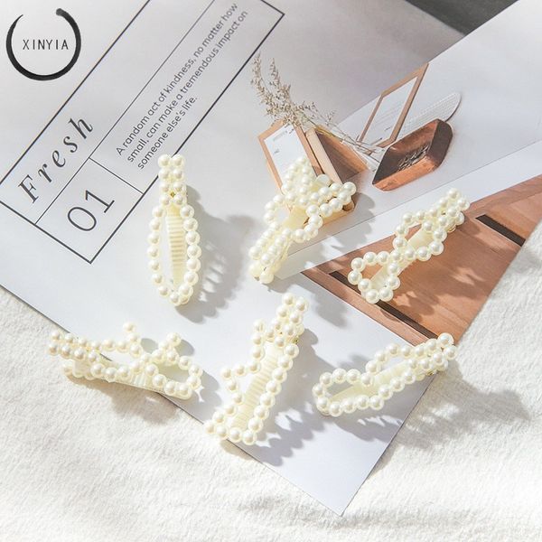 Fashion Korean Imitation Pearl Hair Clips Pearls Hair Pins