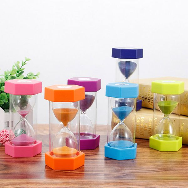 

5/10/15/20/30min sandglass hourglass sand clock egg kitchen timer supplies kid game gift lbshipping