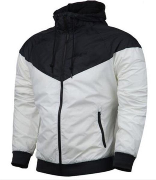 

контрастные цвета мужские спортивные куртки открытый щитовые спорт фитнес мужской пальто с длинным рукавом повседневные мужские толстовки с, Black