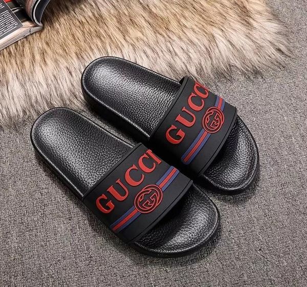

top 2020 мужчины женщины скользящие сандалии luxury slide летняя мода широкий плоский скользкий с толстые сандалии башмачок вьетнамки size35, Black