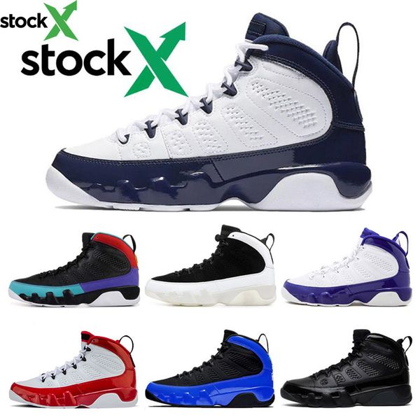 

stock x 9 9s mens basketball shoes unc gym red black blue dream it do it bred mens designer trainers sports sneakers