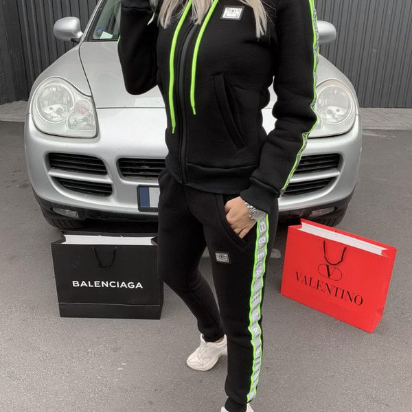 

2019 women's sportswear two piece set2019 women's hooded long sleeve leisure sports two piece set, Gray