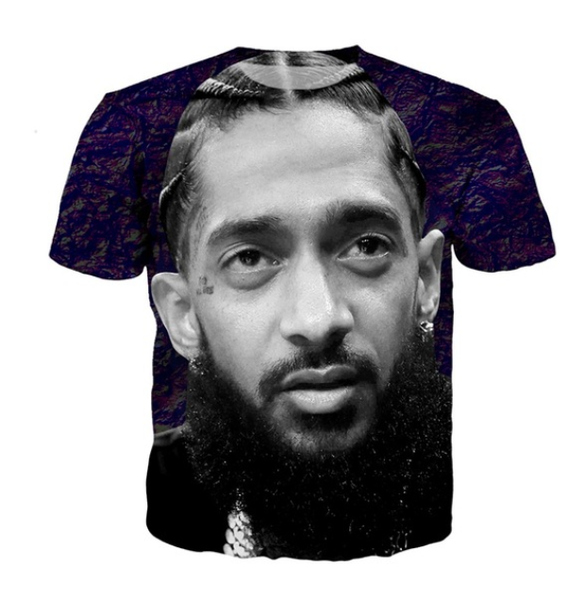 

nipsey hussle t shirt men harajuku streetwear summer 3d печати футболка мужская одежда повседневная крупногабаритные футболка hip hop выборо, White;black