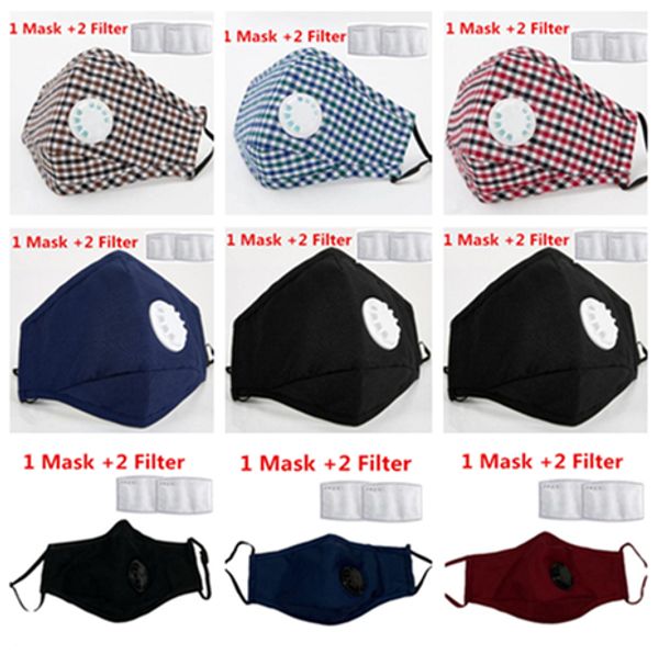 

бесплатная доставка dhl повторно используемые маски для лица анти-пыль, дым, открытый, крытый регулируемая многоразовая защита с 2 pm2.5 фил