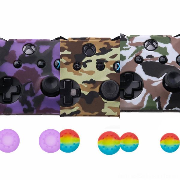 

e3yuz camo camouflage xbox soft case antiskid dustproof anti-sweating skin grip controllerfedex case for silicone one cover emsshipping