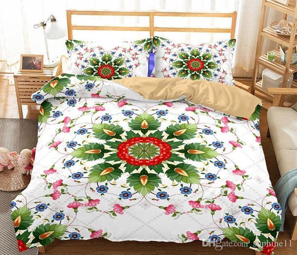 Bohemian Style Mandala Bedding Set Queen Soft Bedclothes Twill
