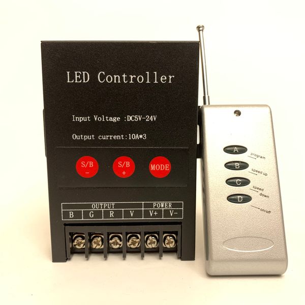 

12v 24v 360w led work light bar flash controller rgb wireless strobe module car drl dimmer switch daytime running light host 30a