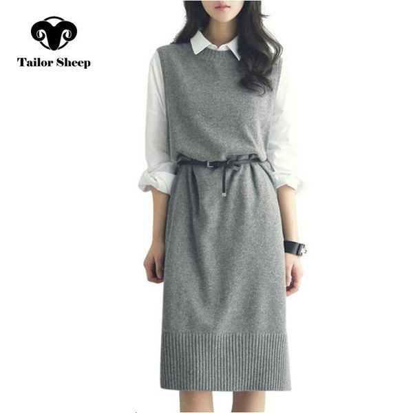 

new wool vest for women in 2019 sleeveless sweater with round neck and thick waistcoat, Black;white