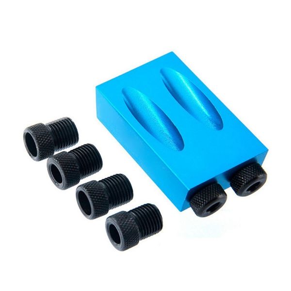 

new oblique hole angle drilling locator aluminum alloy woodworkers guide wood hand tools punch 15 degree