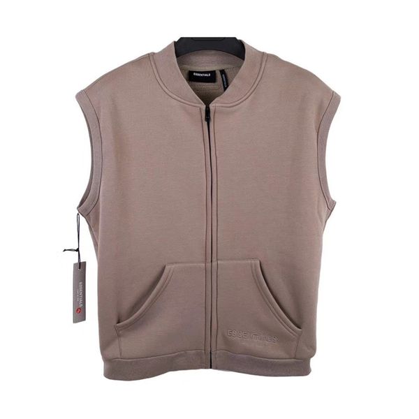 

2020 embroidery jacket men 1 fashion casual sleeveless jackets, Black;brown
