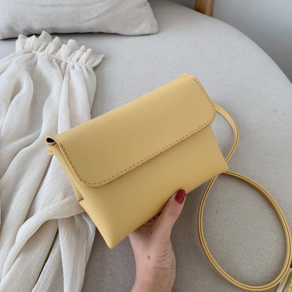 

simple small shoulder bag simple messenger bags retro leather handbags casual solid women bags 2019 summer cross body bag #20