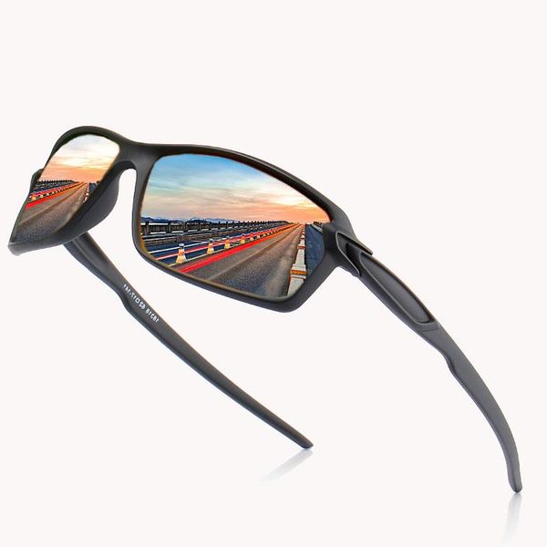 

ultra light matte frame polarized sunglasses men/women uv protection sports goggles reflective sun glasses eyewear male shades pszyn