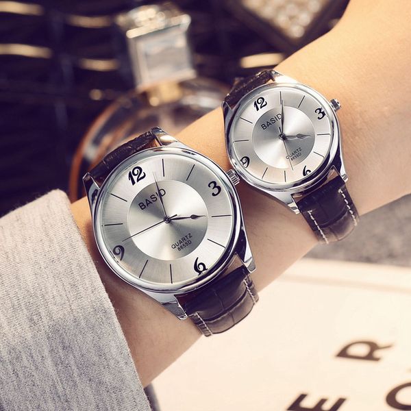 

relogio masculino curren quartz watch couple men 2017 brand leather mens watches fashion casual sport clock men wristwatches, Slivery;brown