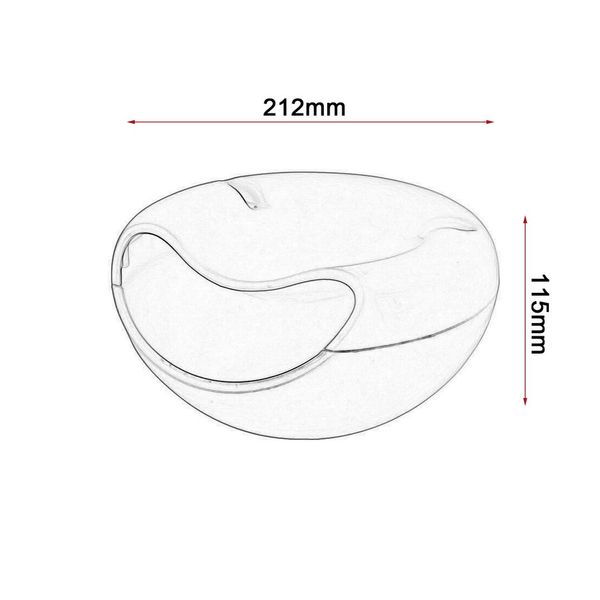 

double layers melon seed dish sitting room plastic dry fruit basket lazy person takes melon seed magic ware dry fruit box