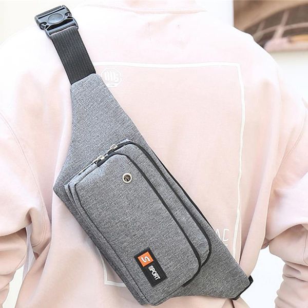 

waist bags pouch bag bum sport pack men vintage women sac banane de marque enfant fille #3