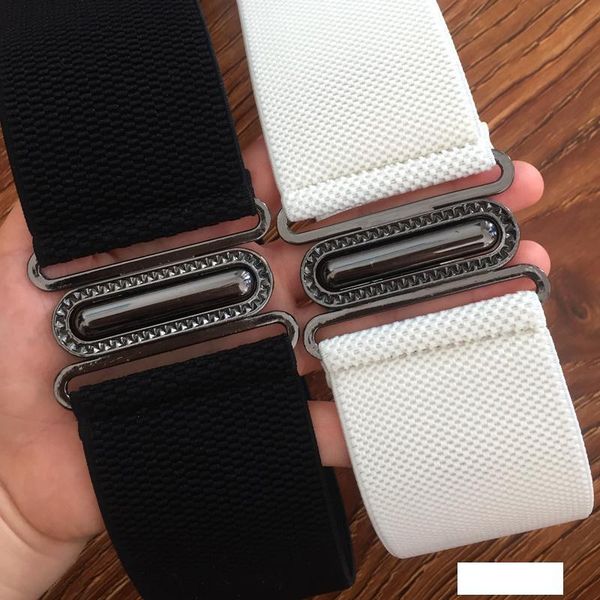 

ifendei wide belts for women white elastic belt for dress adjustable red cummerbunds skirts party black 6cm wide waistband, Black;brown