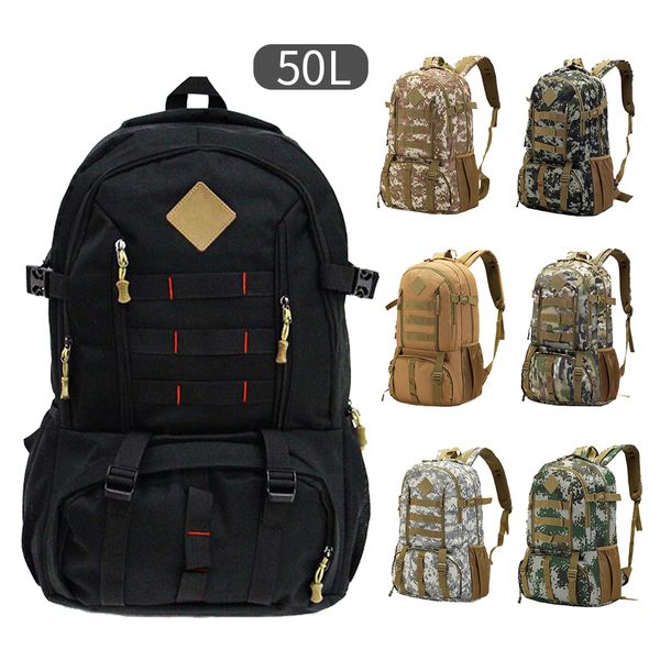 

50l outdoor travelling bag hiking bag waterproof camping hunting rucksack bags outdoor sport supplies