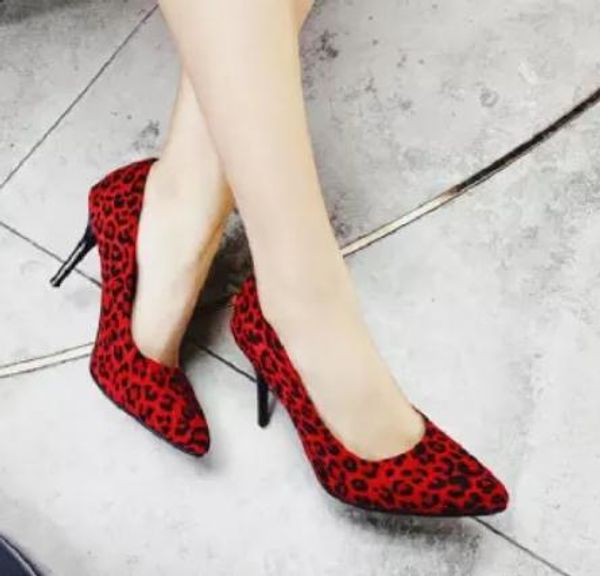 

2019 suede women's shoes in spring and autumn with new style high heel fine heel pointed end @87, Black