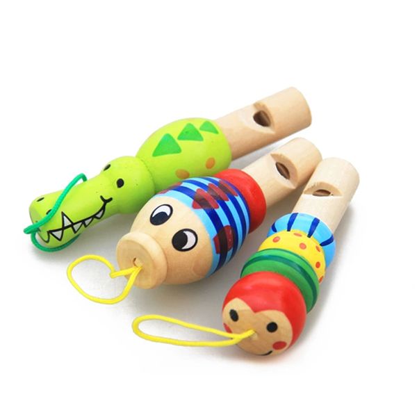 

wooden animal whistle kids party favors back to school personalized baby shower gifts children wooden toys musical instrument