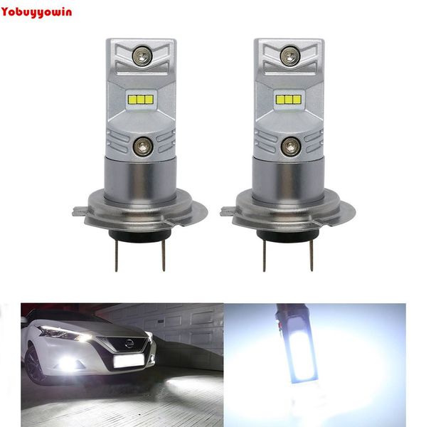 

2pcs h7 авто drl противотуманные фары светодиодные лампы, ультра upgrade сеул снт chipset 1600lm 6000k 12v-24v замена автомобилей лампы белы