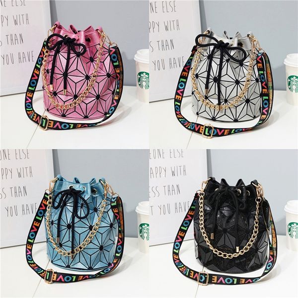

men duffle travel bags hand luggage designer travel bag women pu leather shoulder bag large bucket bag geometric#486