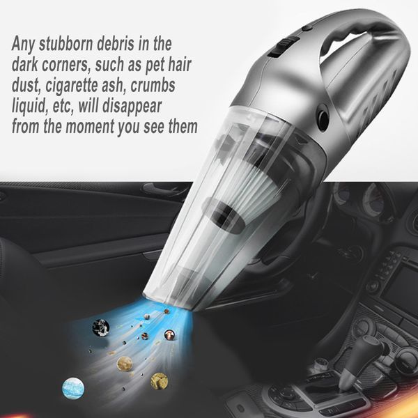 

car handheld vaccum cleaner dry wet dual use portable home auto cleaning machine car styling wireless charging vaccum cleaner