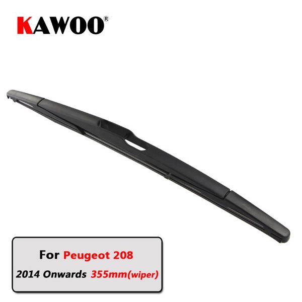 

kawoo car rear wiper blade blades back window wipers arm for 208 hatchback (2014 onwards) 355mm auto windscreen blade