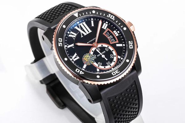 

f5 new ceramic noctilucent ring with cal.1904-ps automatic mechanical movement orologio di lusso automatic watch diamond watch, Slivery;brown