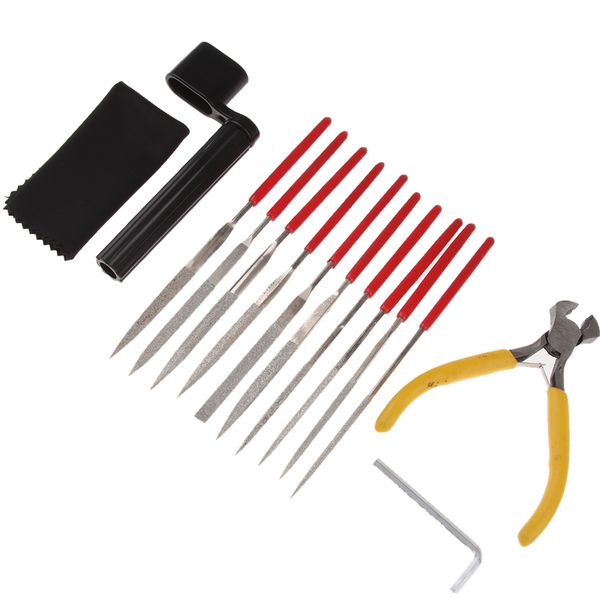 

guitar nut saddle fret slot files with string winder pliers wrench