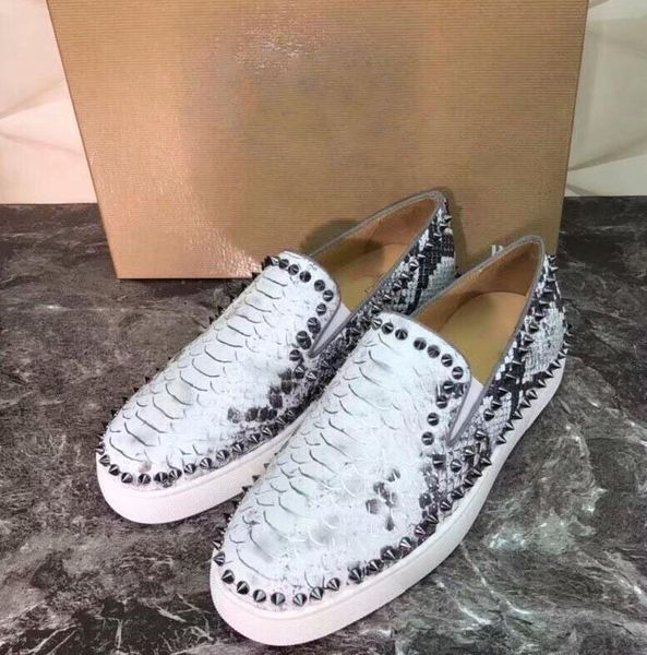 

snake rivet mens casual shoes fashion flat bottoms party shoes for men summer spring summer men driving shoes loafers, Black