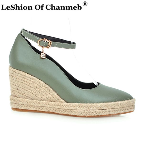 

all season shallow shoes women elegant ankle strap pumps ladies breathable sole wedges pumps 12 zapatos mujer, Black