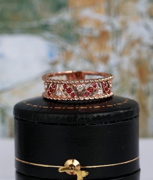 

18k rose jin hongshai white engagement ring ma'am ring, Silver