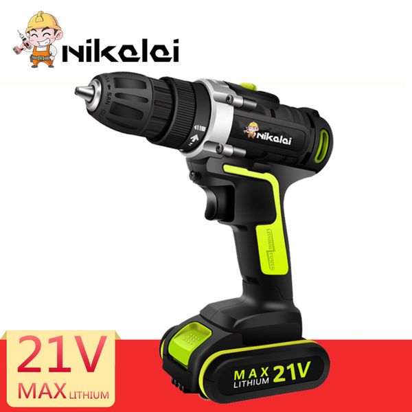 

21v multifuctional screwdriver lithium battery electric screwdriver cordless charger hand drill driver powerful tool