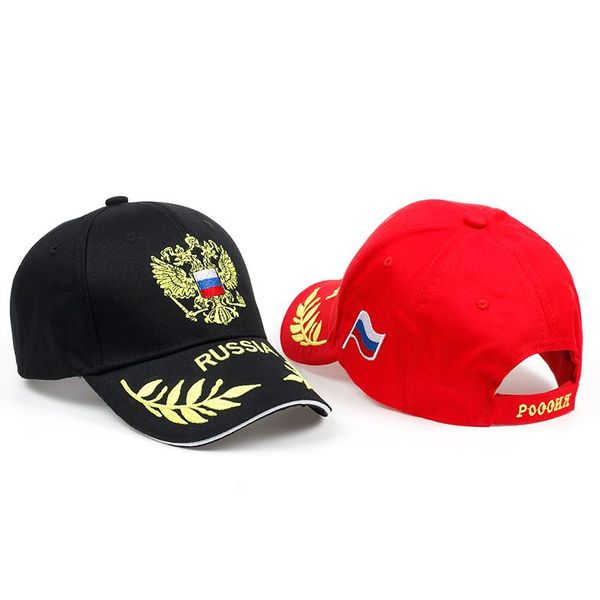 

new arrival russia badge embroidery baseball cap snapback hat men outdoor sports hats women casual caps rgzta, Black;white