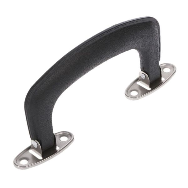 black plastic suitcase