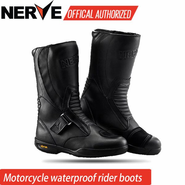 

new nerve bikers motorcycle boots moto racing motocross off-road motorbike shoes black size 39/40/41/42/43/44/45 by ems