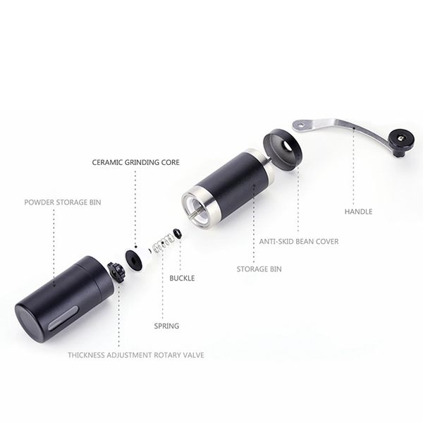 

manual coffee grinder, whole bean conical burr mill for french press/turkish-strongest and heaviest duty,gifts for coffee lovers coffee grin