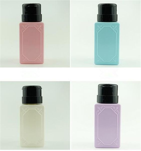 

new health full beauty 200ml empty pump dispenser nail tools bottle for liquid alcohol remover cleaner refillable container
