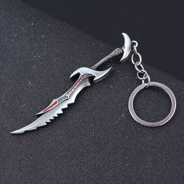 

the elder scrolls daedric sword keychain keyring pendant jewelry, Silver