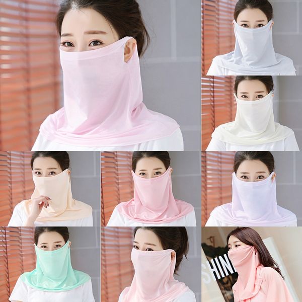 

ofegk protection face scarf mask stylish summer sun creative neck gaiter breathable riding neck outside for outdoor scarf (averag, Black