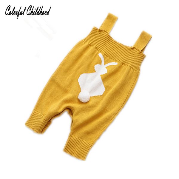 

baby overalls cute ear pattern printed suspender trousers new arrivals knitted loose harlan jumpsuit kid clothes, Blue