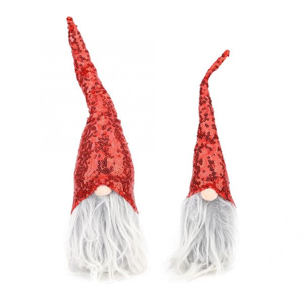 

2020 christmas faceless doll ornament nordic land god santa claus plush sitting doll new year home window table decoration