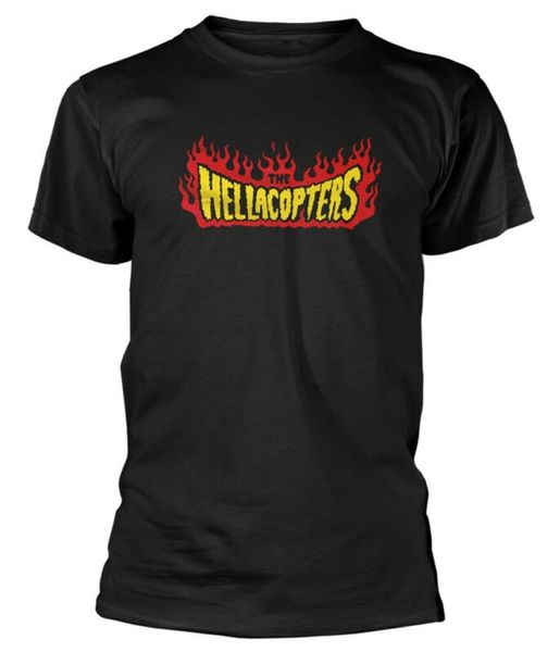 

the hellacopters 'flames' (black) t-shirt, White;black
